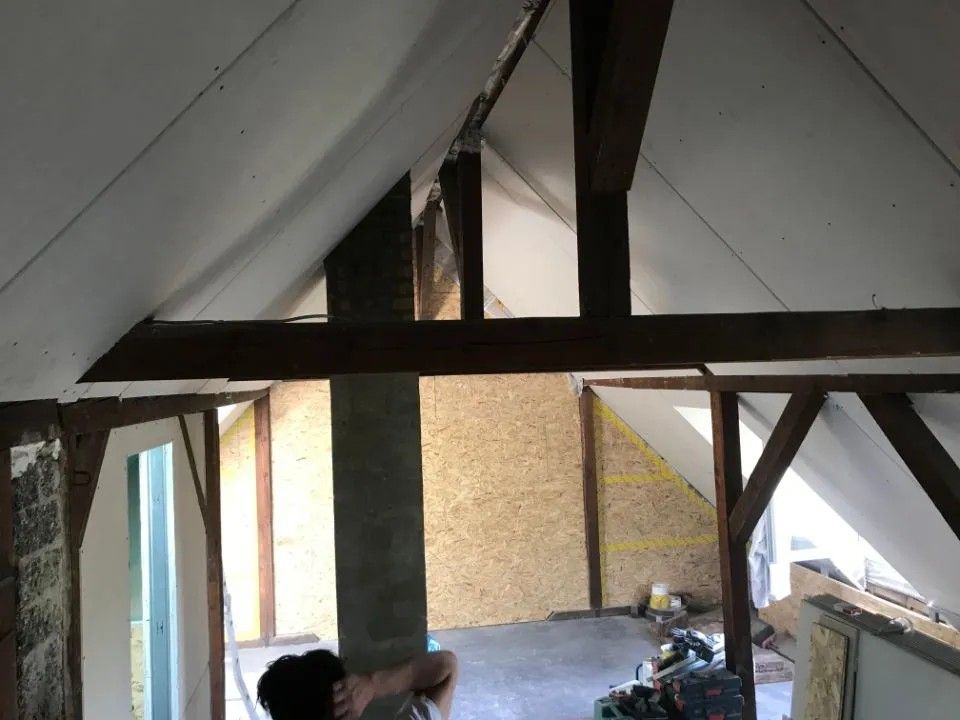 Dachgeschosszimmer wird renoviert